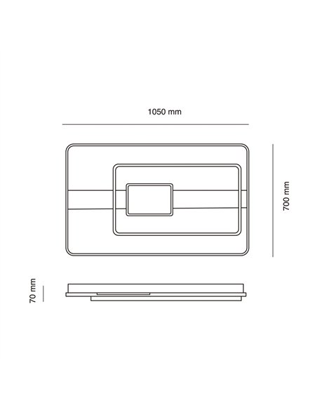 Plafón de techo LED Pixy 156W 7800Lm CCT Dim