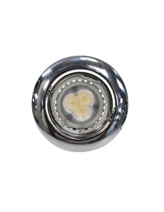 Empotrable LED GU10 7W redondo basculante cromo