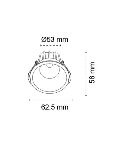 Modulo empotrable LED Samui 8W 800Lm CCT