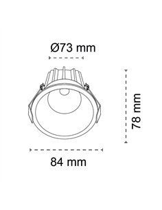 Modulo empotrable LED Nosy 12W 1200Lm CCT 2