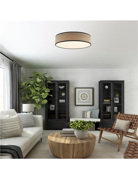 Plafón de techo LED Fabi Marrón 65W 4300 Lm CCT
