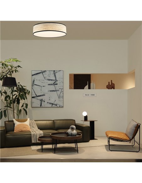 Plafón de techo LED Fabi Corteza Clara 65W 4300 Lm CCT