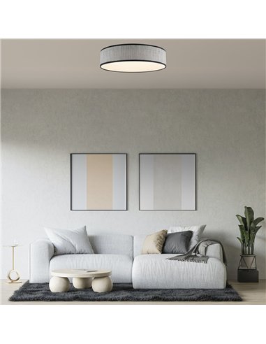 Plafón de techo LED Fabi Gris 65W 4300 Lm CCT