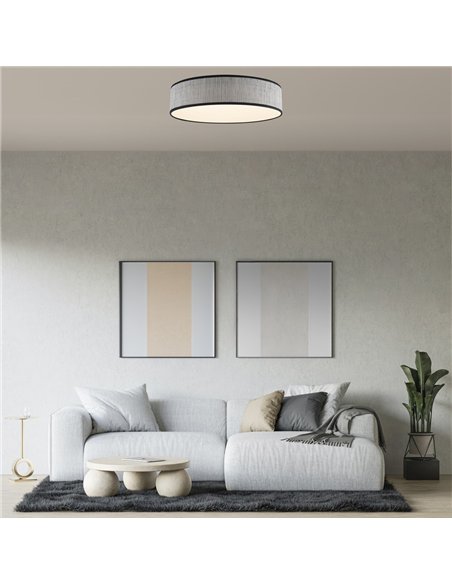 Plafón de techo LED Fabi Gris 65W 4300 Lm CCT