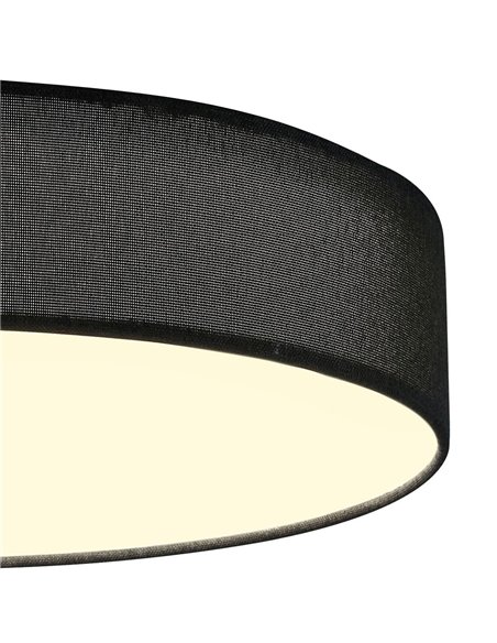 Plafón de techo LED Fabi Negro 65W 4300 Lm CCT