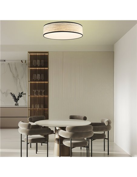 Plafón de techo LED Fabi Corteza Clara 80W 5500Lm CCT