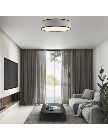 Plafón de techo LED Fabi Gris 80W 5500Lm CCT