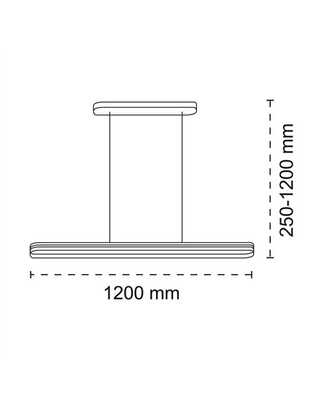 Lámpara colgante LED Morfeo Blanco 70W 7700Lm CCT