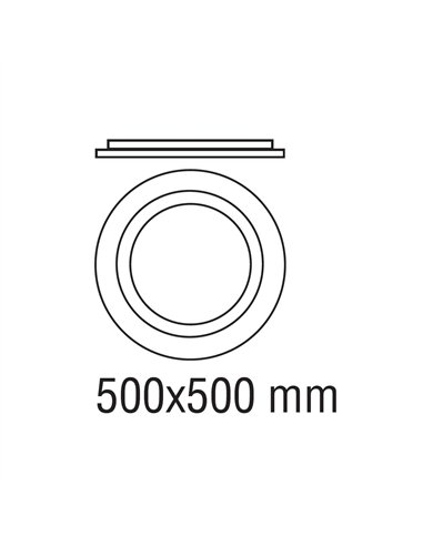Plafón LED Hasbi 32W 2800Lm 3CCT Dim Smart