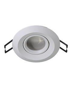 Empotrable Basculante Redondo Blanco 70mm 1xGU10 PAR11