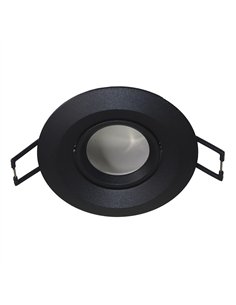 Empotrable Basculante Redondo Negro 70mm 1xGU10 PAR11