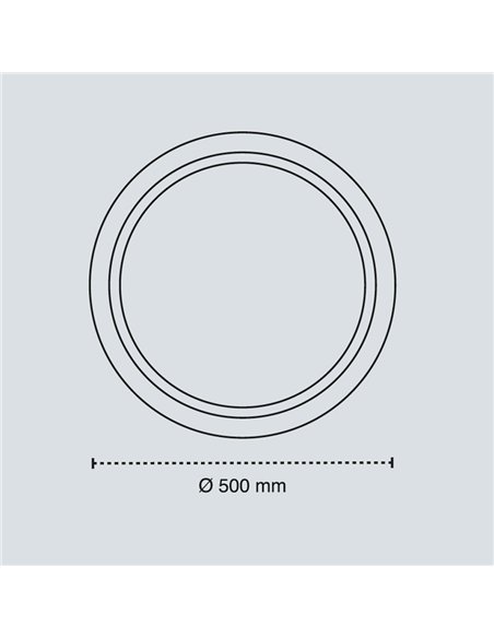 Plafón de techo LED Brisa 72W 7290lm 3CCT Dim