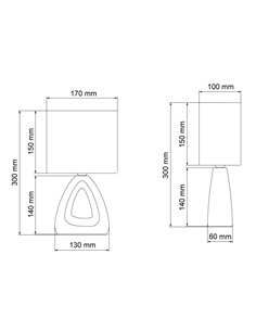 Lámpara de mesa Greip Blanca 1xE14 2