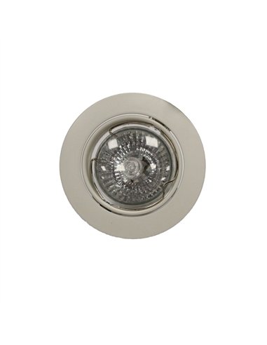 Empotrable GU10 50W redondo basculante blanco