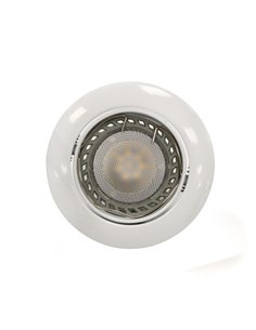 GU10 Empotrable LED redondo basculante blanco 6W