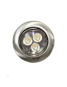 Empotrable LED GU10 6W redondo basculante plata