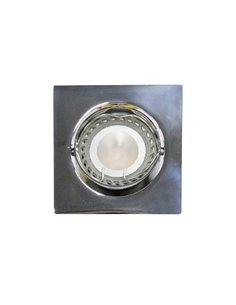 Empotrable LED GU10 6W cuadrado basculante cromo