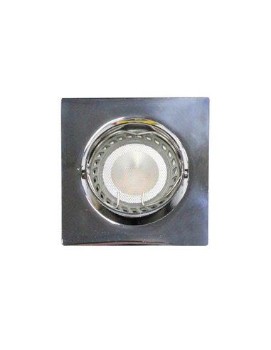 Empotrable LED GU10 6W cuadrado basculante cromo
