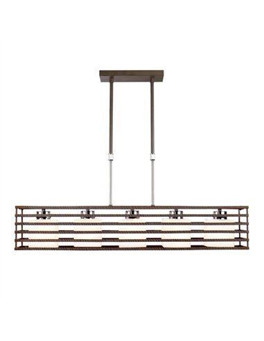Lampara colgante Cell Wenge 5xE27