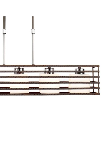 Lampara colgante Cell Wenge 5xE27