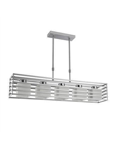 Lampara Cell 5 Luces Plata E27 Max 40W