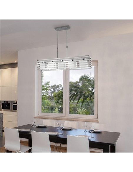 Lampara Cell 5 Luces Plata E27 Max 40W