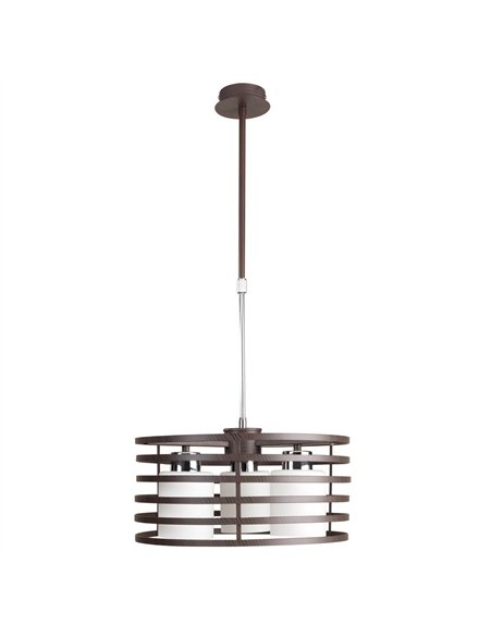 Lampara Cell/2 Wengue Redonda 3 Luces E27 Max 40W