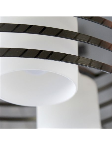 Lampara Cell/2 Wengue Redonda 3 Luces E27 Max 40W