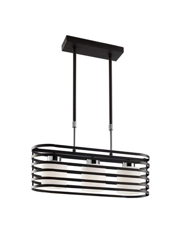 Lampara Cell/2 Wengue Eliptica 3 Luces E27 Max 40W