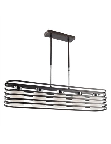 Lampara Cell/2 Wengue Eliptica 5 Luces E27 Max 40W