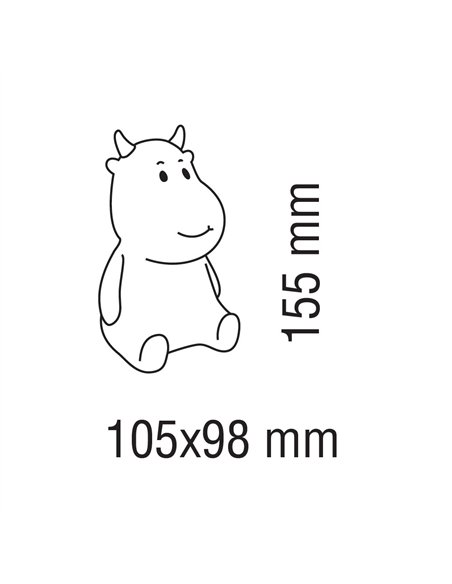 Lámpara portátil infantil LED RGB Micaela 1.2W