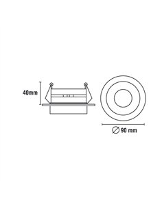 Empotrable de cristal Avalio espejo 2