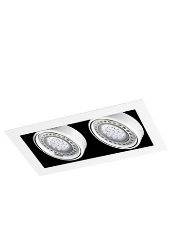 Kardan Tecno 2 luces AR111 acabado blanco