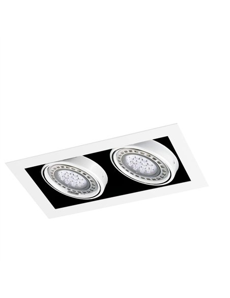 Kardan Tecno 2 luces AR111 acabado blanco