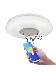 Plafón LED con altavoz 52W 2976Lm RGB Smart