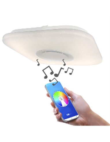 Plafón LED con altavoz 52W 2160Lm RGB Smart
