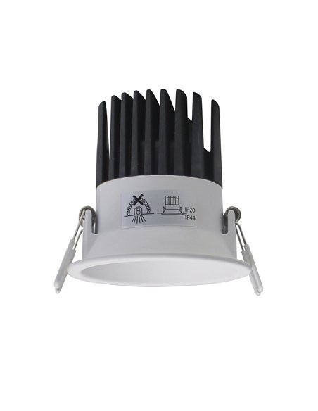 Empotrable LED ABEL 12W 3000K 1000 lm IP44 redondo blanco