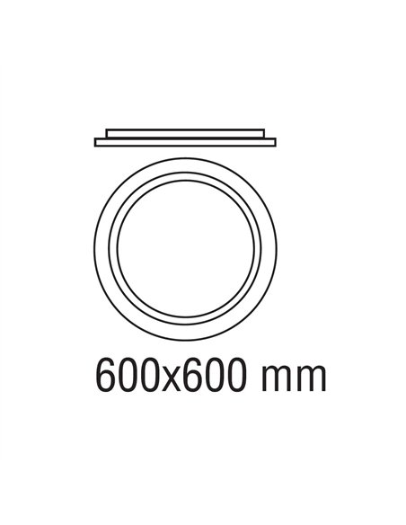 Plafón LED Hasbi 38W 3350Lm 3CCT Dim Smart