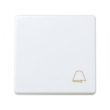Botão de campainha larga Simon 27 BRANCO 27150-65