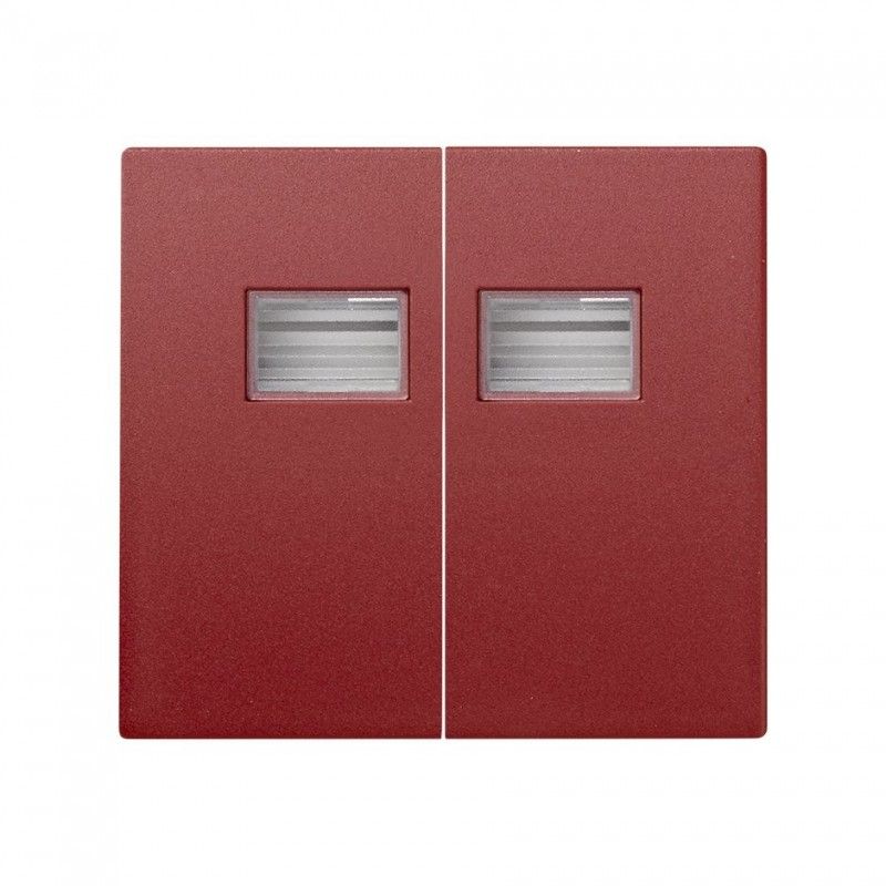 Tecla doble rojo s.44 aqua SIMON 4400026-037