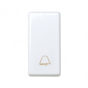 Pulsador campana estrecho Simon 27 BLANCO 27150-64
