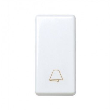 Pulsador campana estrecho Simon 27 BLANCO 27150-64