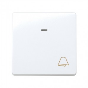 Pulsador campana ancho luminoso Simon 27 BLANCO 27160-65