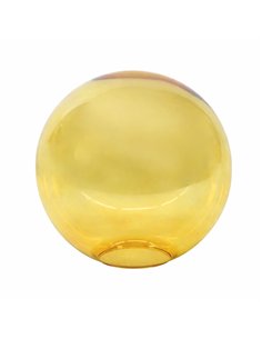 Tulipa de vidro âmbar 14 cm | Bola com abertura 5 cm