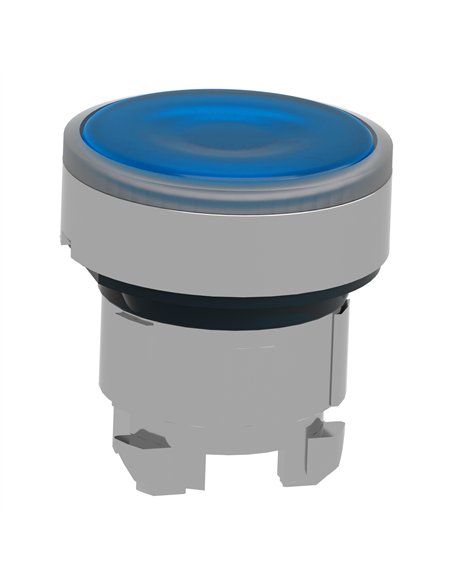 Flush-mounted, transparent blue pulsating head + IP65 + durable material and modern design.