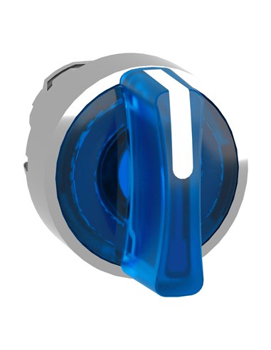 3-position BLUE luminous selector head - versatile design and durable material.