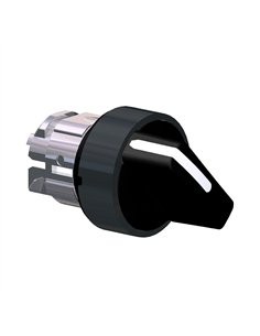 Selectable SCHNEIDER BLACK 2-position head, IP20, plastic material.