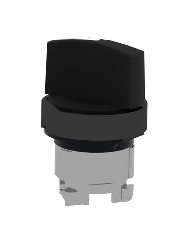 Selectable SCHNEIDER BLACK 2-position head, IP20, plastic material.