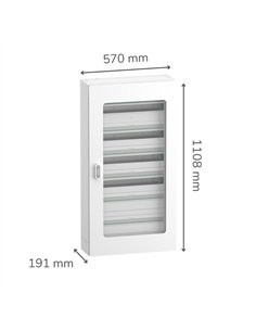 PrismaSeT S 24, superfície com 6 linhas + SCHNEIDER + design moderno + dimensões 24x6 cm. 2