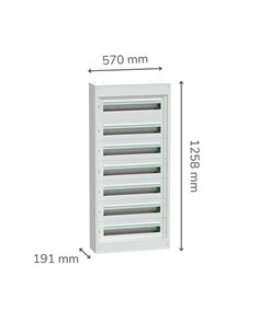 PrismaSeT S 24 7 filas superficie LED 24W 3000K IP20 220-240V 2